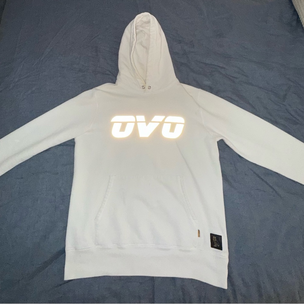 OVO Bright White Pullover Hoodie